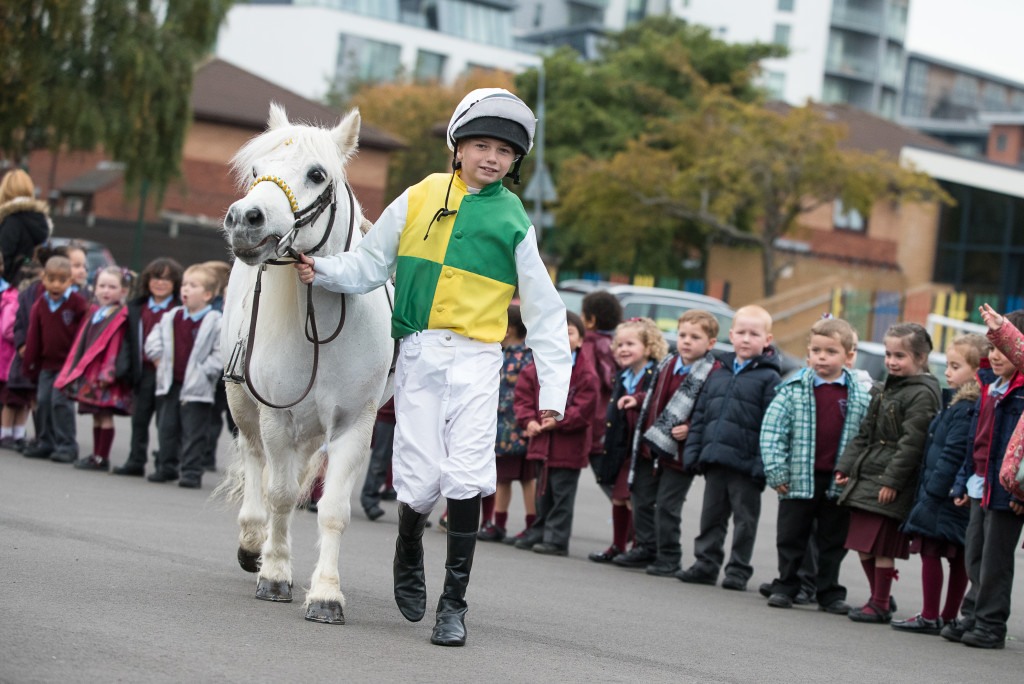 Liverpool International Horse Show competition launch - St Vincent de Paul Primary School, Liverpool, United Kingdom - 16 October 2015