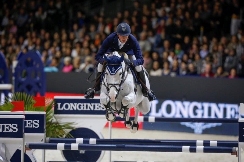 Germany’s Daniel Deusser and Cornet d’Amour, winners of the Longines FEI World Cup™Jumping Final 2014 in Lyon, organised by GL Events, the company that will be organising the dual FEI World Cup™ Finals 2018 in Paris following today’s allocation by the FEI Bureau. (FEI/Dirk Caremans)