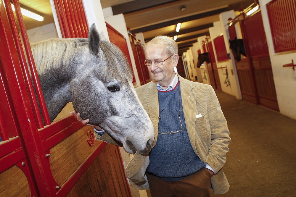 Leon Melchior, founder of the world-renowed Zangersheide Stud, who has passed away at the age of 88. (FEI/Dirk Caremans)