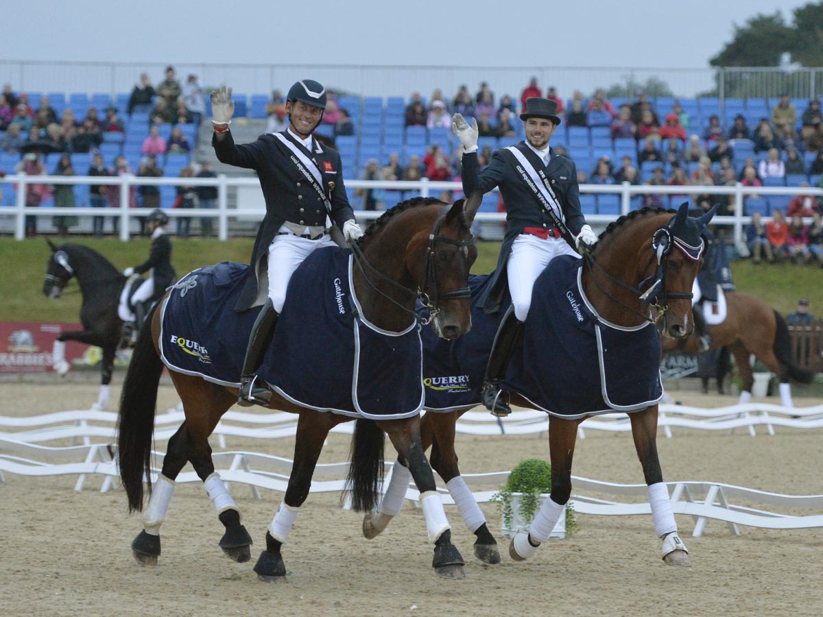 Olympic Dressage The winners Carl Hester and Charlie Hutton