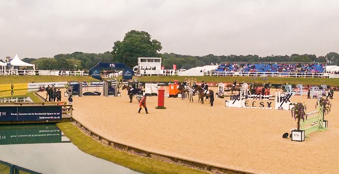 Irish Rider Marion Hughes Fights Off International Competition at Bolesworth This afternoon's CSI4* 1m35 class started as the heavens opened for Bolesworth International.