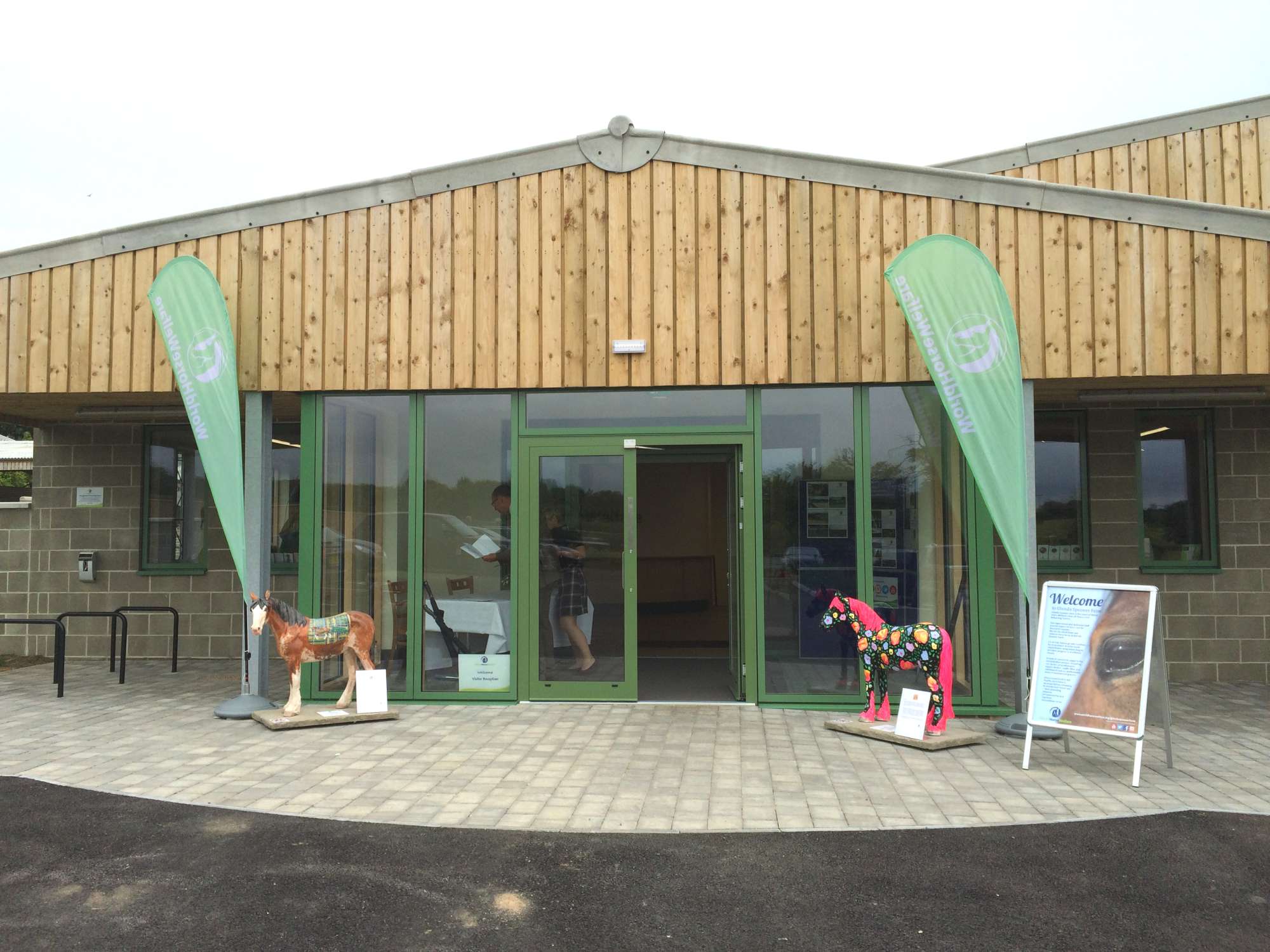 Entrance to the new visitor centre