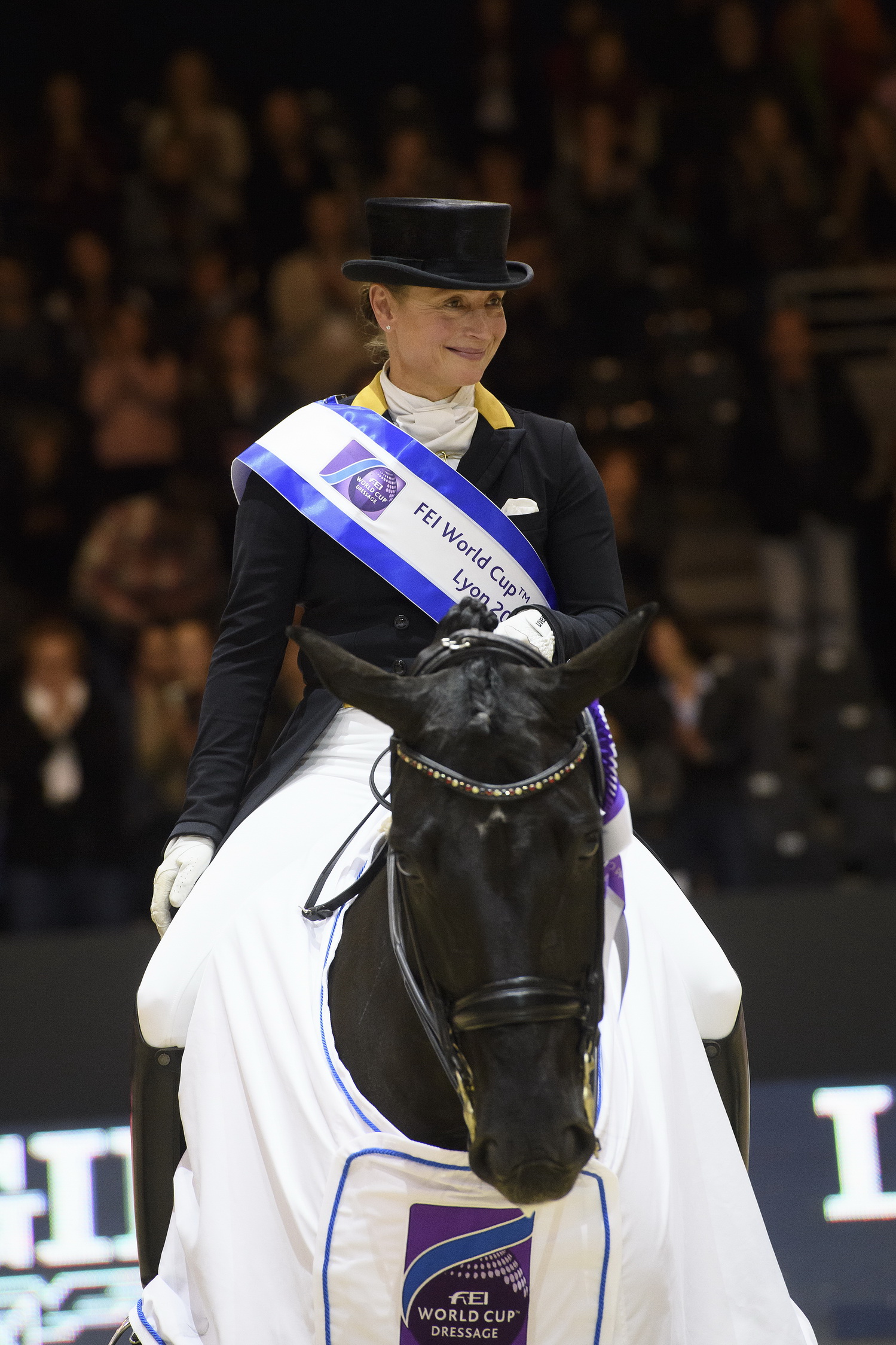Germany’s Isabell Werth and Weihegold Old are now top of the world Dressage rankings thanks to their stellar win at last week’s FEI World Cup™ Dressage in Lyon (FRA), where Werth produced a personal-best Freestyle score of 90.09. (Richard Juilliart/FEI)
