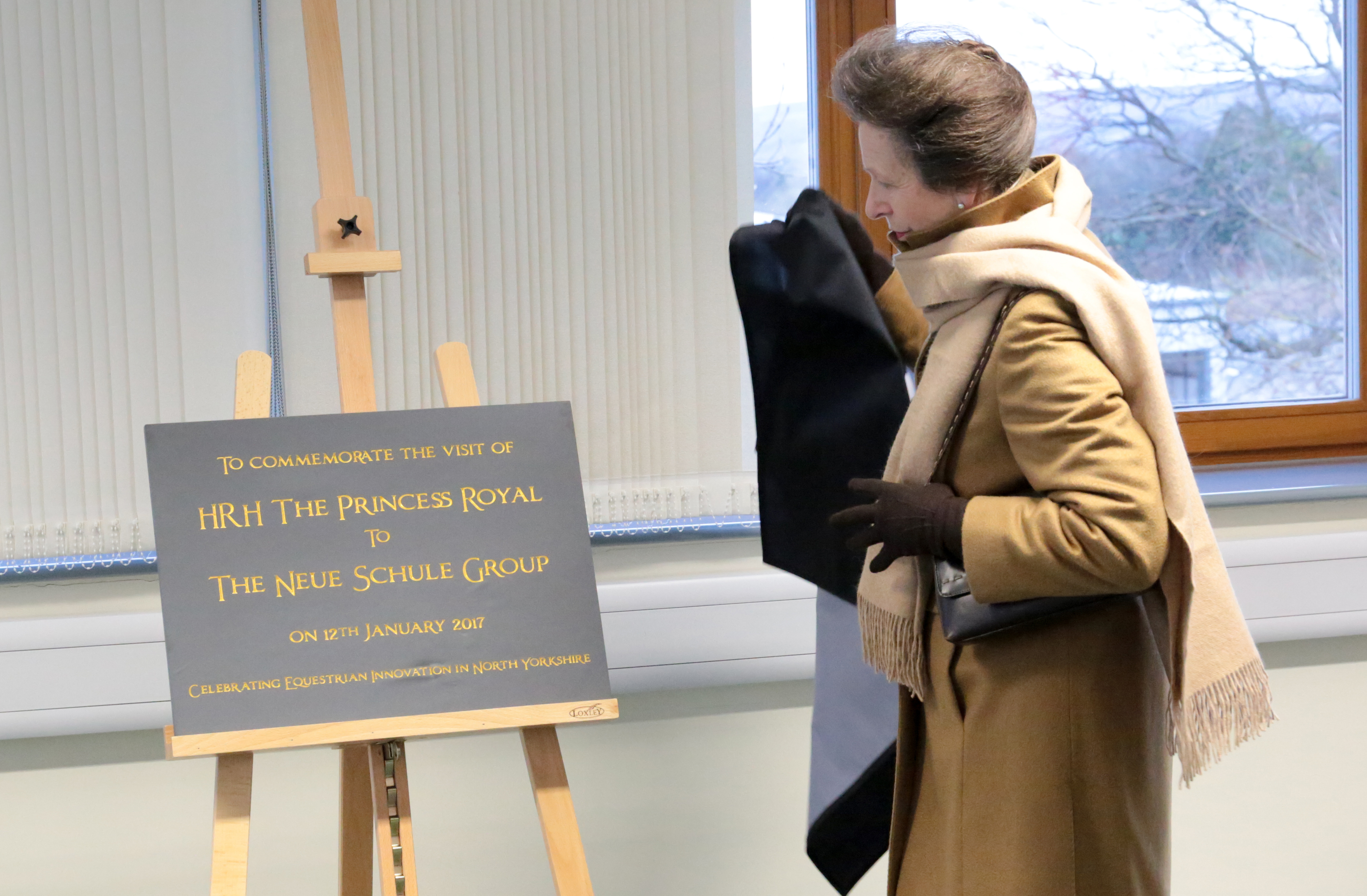 Princess Anne Visits Neue Schule Group