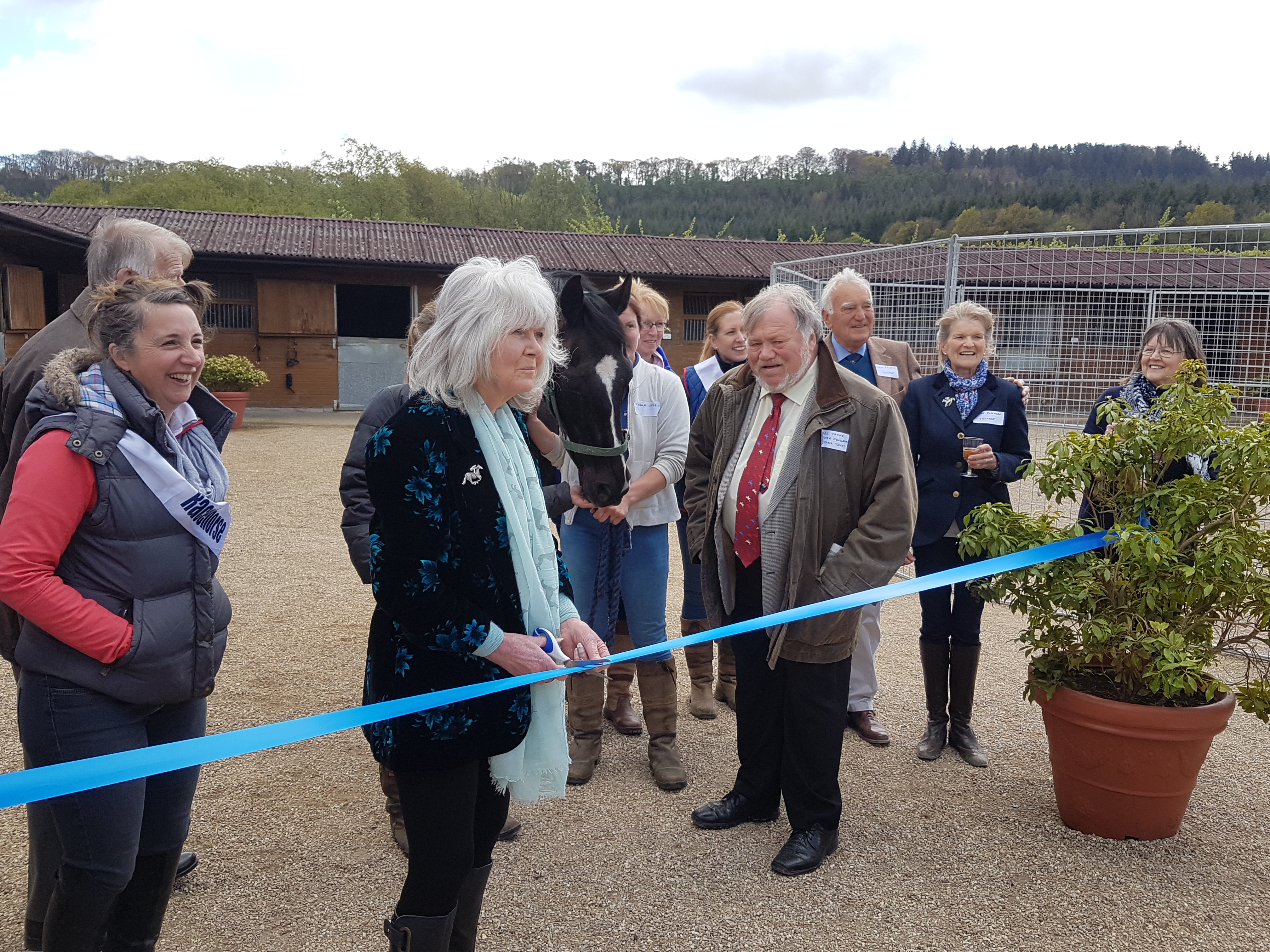 Author Gilly Cooper Officially Opens High Dependency Unit for Horses
