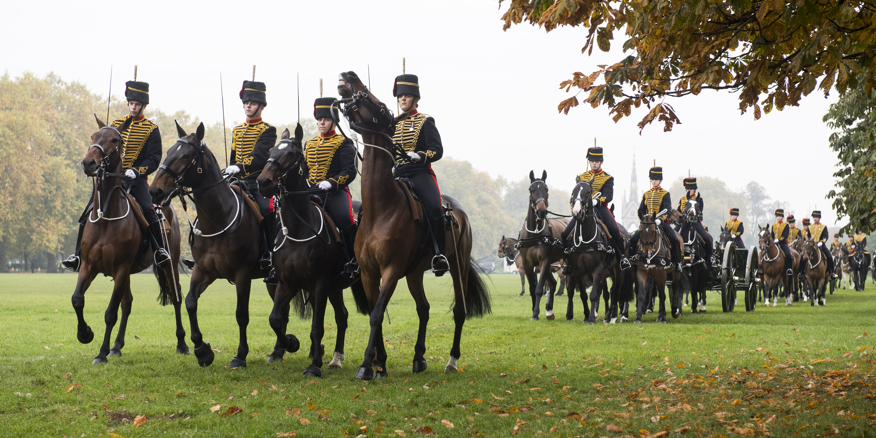 Her Majesty The Queen Inspects The King's Troop Royal Horse Artillery ...