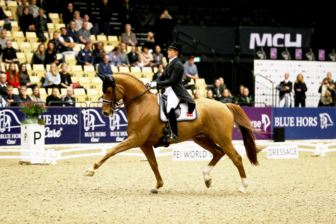 Denmark’s Cathrine Dufour and Atterupgaards Cassidy produced a superb test to win the first leg of the FEI World Cup™ Dressage 2017/2018 Western European League on home ground in Herning (DEN) today. (FEI/Everhorsephoto.com)