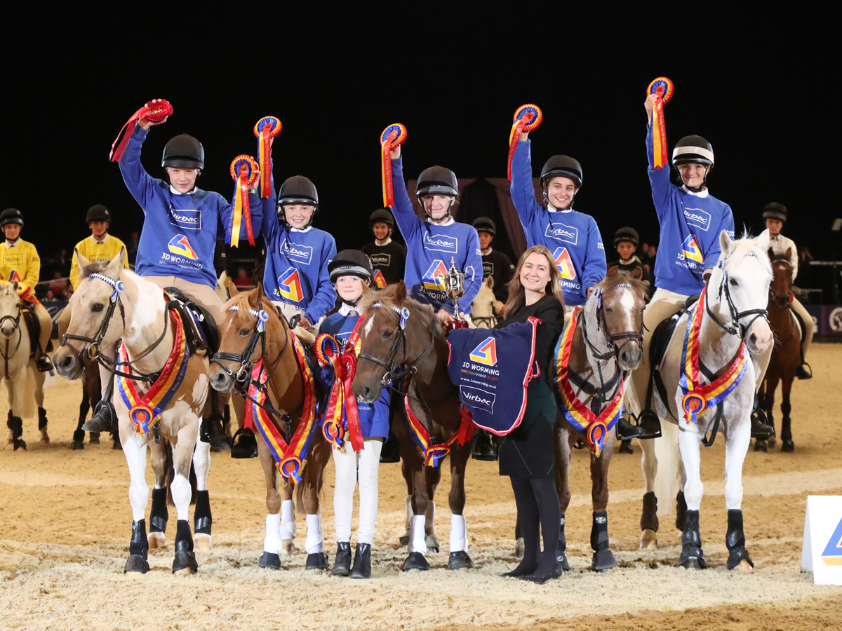 Oakley Hunt West win the Virbac 3D Worming Pony Club Mounted Games Cup Image credit: 1st Class Images
