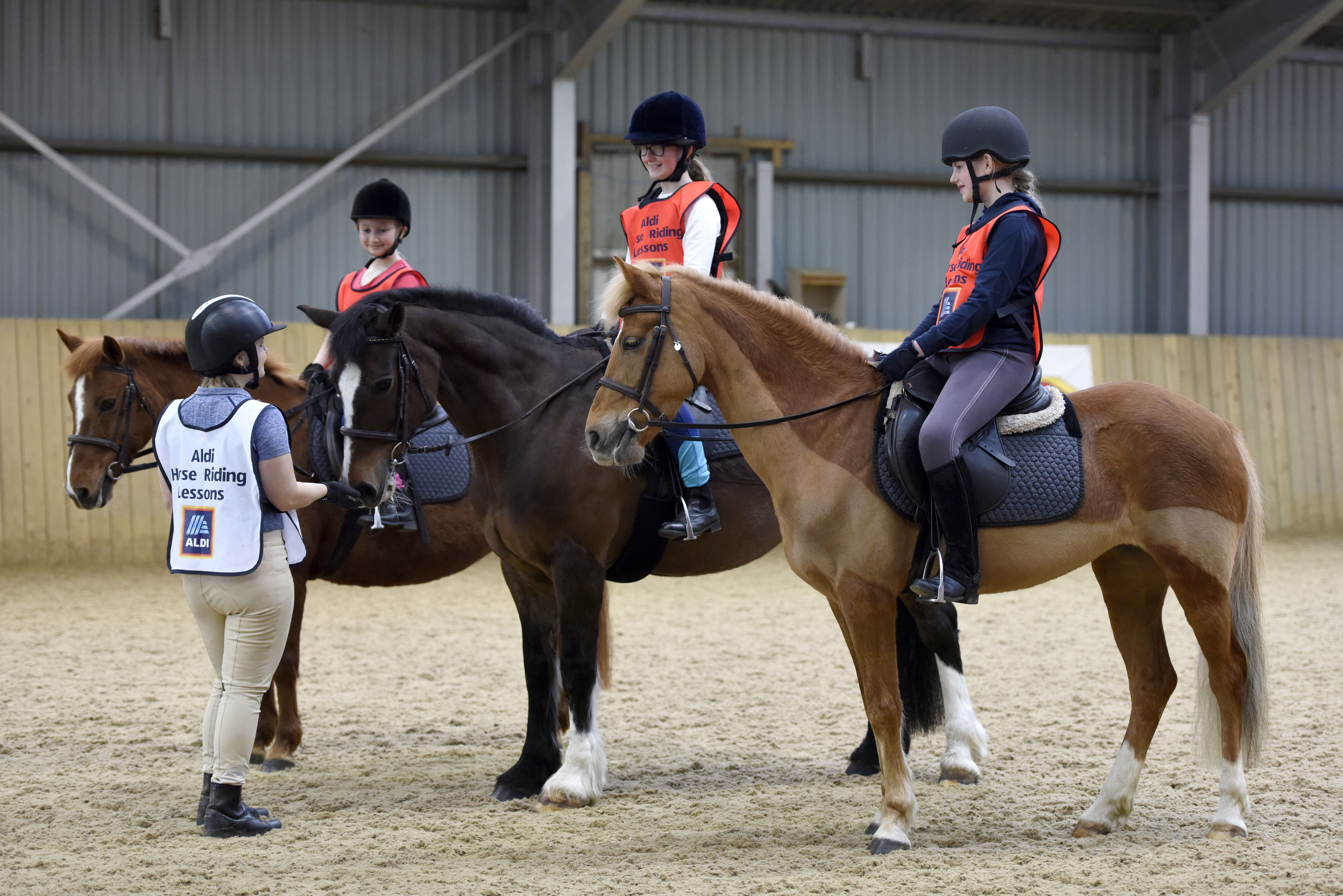 Aldi is set to launch Specialbuys Horse Riding Lessons, offering a 30% discount on standard prices for 30-minute private lessons, to encourage old and new riders to get into the saddle, particularly appealing to parents who have been unable to introduce their kids to the sport due to expense.