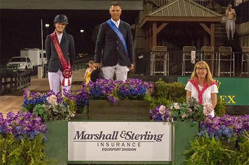 Jimmy Torano and Sarah Bagworth in their presentation ceremony with Missy Sullivan of Marshall & Sterling Insurance. Photo Credit ©TIEC