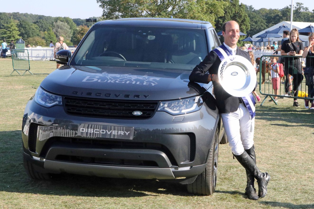 An overwhelmed Tim Price Wins The Land Rover Burghley Horse Trials