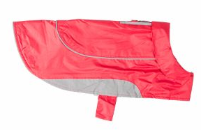 Red Ripstop Dog Jacket. Image credit and source, Pets at Home