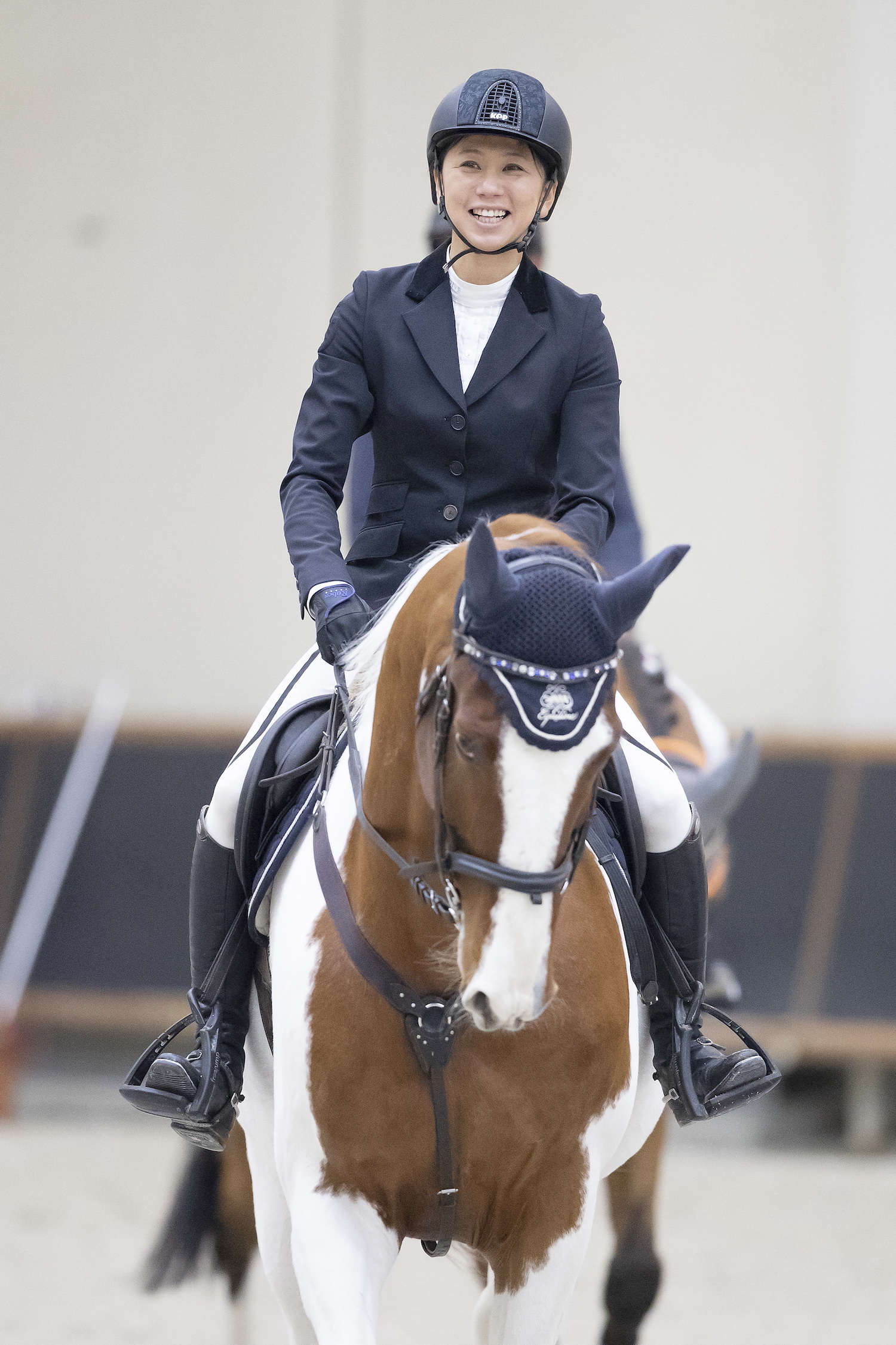 As winners of the FEI Jumping World Cup™ 2018/2019 Japan League, Shino Hirota and her skewbald horse Life is Beautiful, who competed in harness-racing earlier his career, have qualified for the Longines 2019 Final which will take place in Gothenburg (SWE), the city where this extraordinary horse was born. (FEI/Yusuke Nakanishi)
