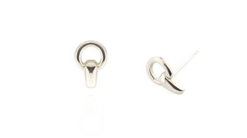 Sylvia Kerr SKJ Equestrian Silver Snaffle Stud earrings
