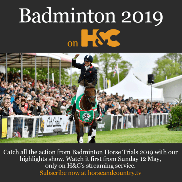 Badminton footage will be aired on Horse and Country TV