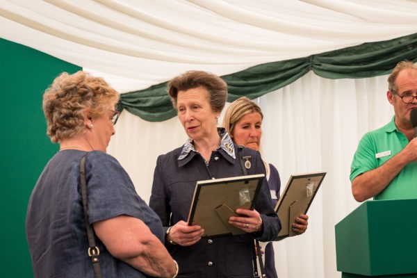 RDA National Championships 2019: Her Royal Highness The Princess Royal presenting prizes at the Supporters Reception.