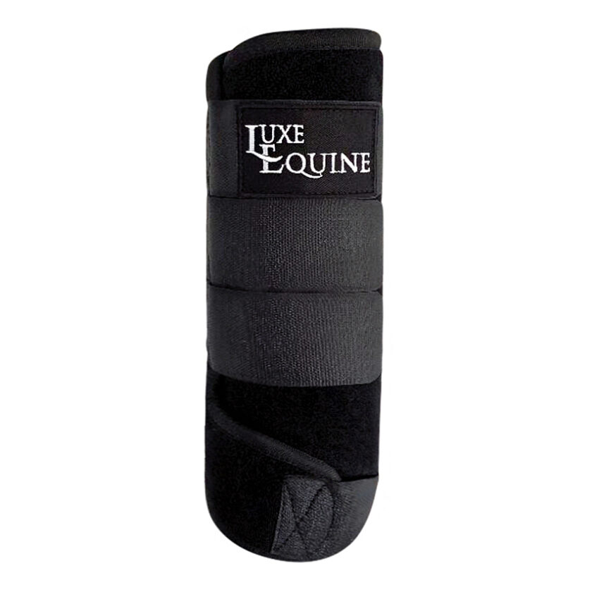 Luxe Equine Dressage Wrap Boot Black