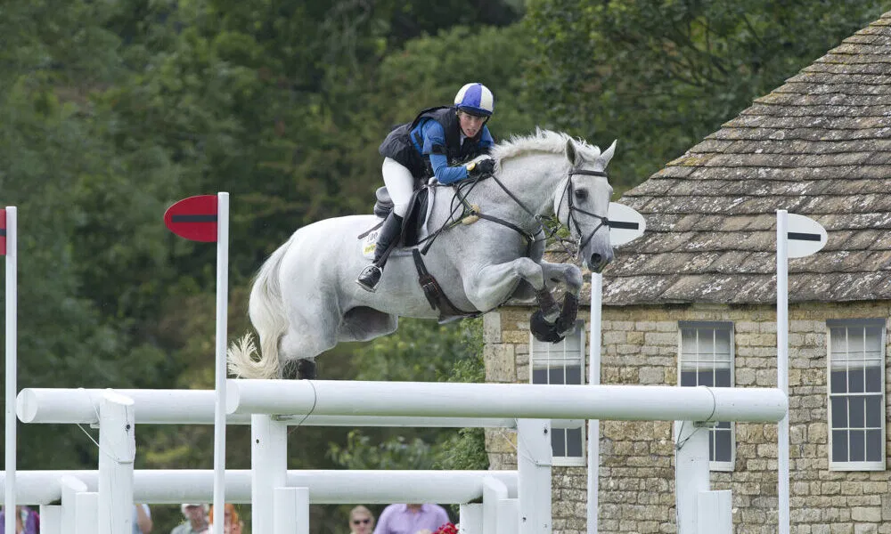 Louisa Milne Home riding King Eider at The Land Rover Burghley Horse Trials 2011.