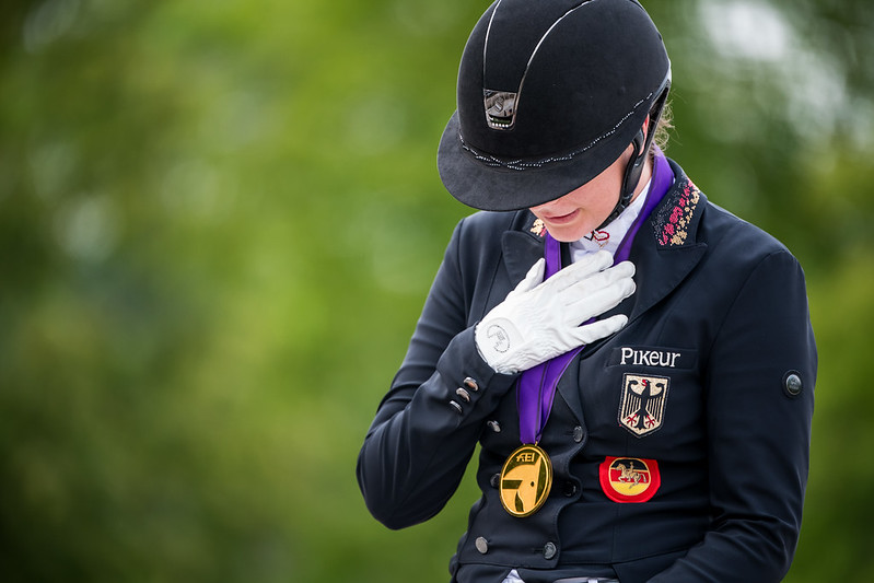 Gold medal winner Valentina PISTNER (GER) riding FLAMBOYANT OLD at the FEI Dressage European Championships 2020 - Juniors Freestyle - Pilisjàszfalu (HUN) Photo Copyright © FEI/Lukasz Kowalski