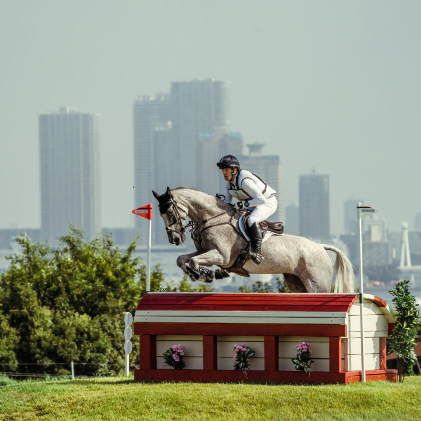 Oliver Townend riding Ballaghmor Class at Sea Forest Park (JPN), Tokyo 2020 (FEI/Christophe Taniere)