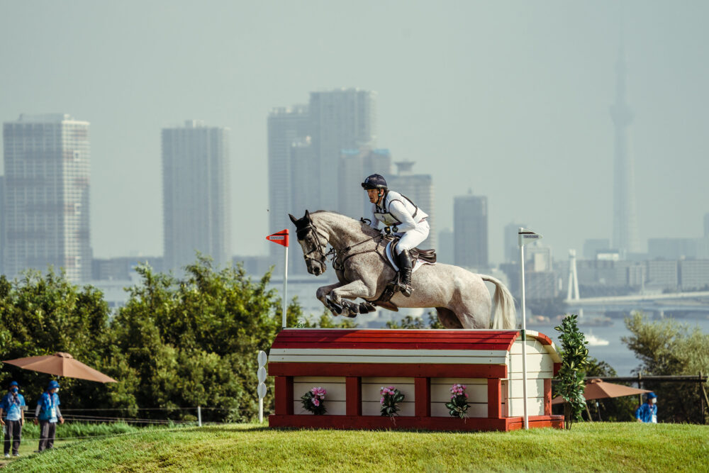 Oliver Townend riding Ballaghmor Class at Sea Forest Park (JPN), Tokyo 2020 (FEI/Christophe Taniere)