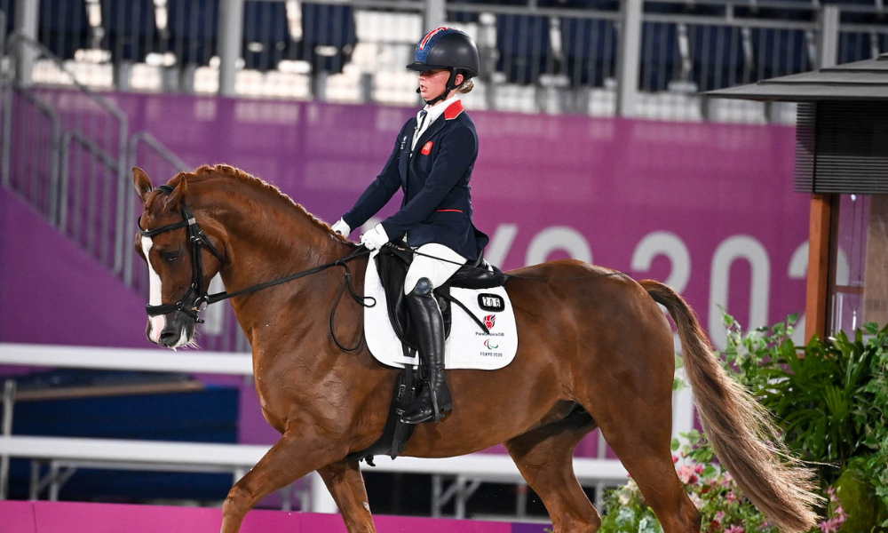 Header Image; Georgia Wilson and Sakura in the Grade 2 Dressage Freestyle at Tokyo Paralympics (British Equestrian/Jon Stroud)