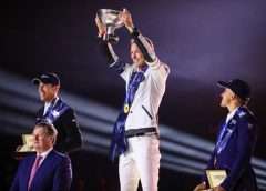 Image of Peder Fredricson holding Longines Global Champions Tour Title
