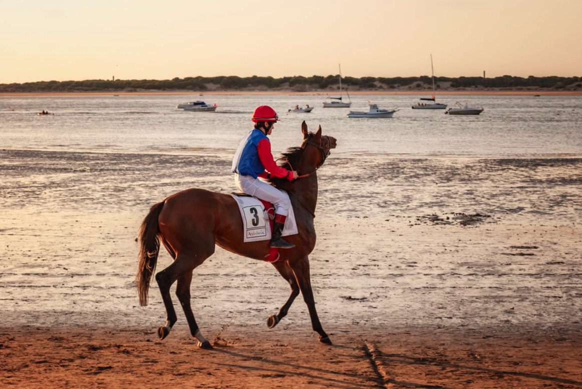 image of jockey on beach for article The Most Influential Female Jockeys in Grand National History