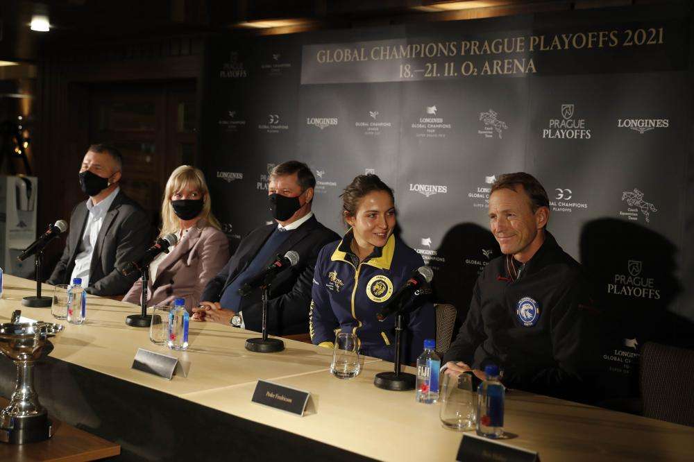 GC Prague Playoffs press conference