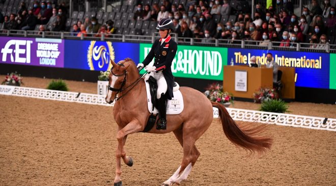 Charlotte Dujardin and Gio and London International horse show 2021