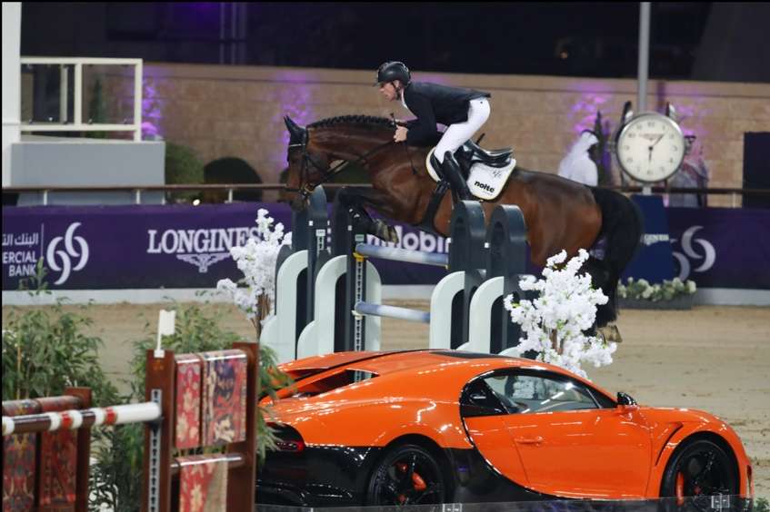 Marcus Ehning delivered a spectacular display of showjumping under intense pressure - riding Stargold