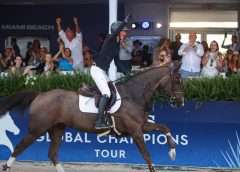 It was a fairytale ending for the Longines Global Champions Tour of Miami Beach in Florida as last to go Katrin Eckermann stopped