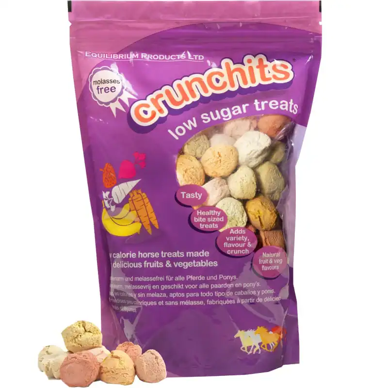 packet of crunchits low sugar treats for horses
