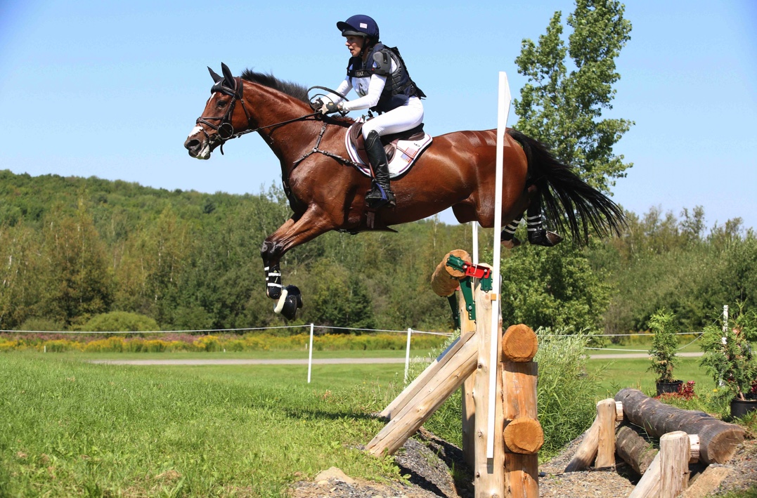 Elisabeth Halliday-Sharp (USA) and Miks Master C, members of the victorious USA team and overall winners of the CCI4*-S at the FEI Eventing Nations Cup in Bromont, Canada  (FEI/Amber Heintzberger) 