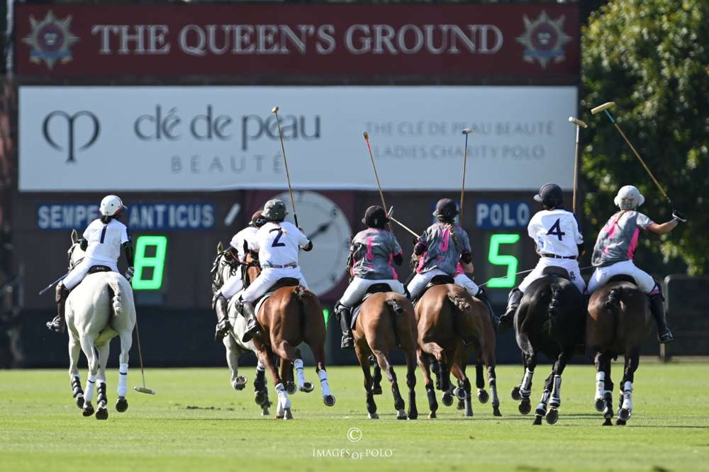 Guards Ladies Charity Polo Tournament at Guards Polo Club, 27/08/2022 - Final: Semper Anticus vs AM Polo - Subsidiary Final: Maize Dulce vs Polo Performance - Charity Trophy: Cle De Peau Beaute vs Guards Polo Club - © www.imagesofpolo.com