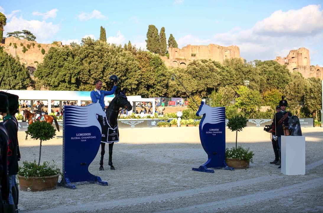 Christian Ahlmann and the stunning stallion Solid Gold Z LGCT Rome