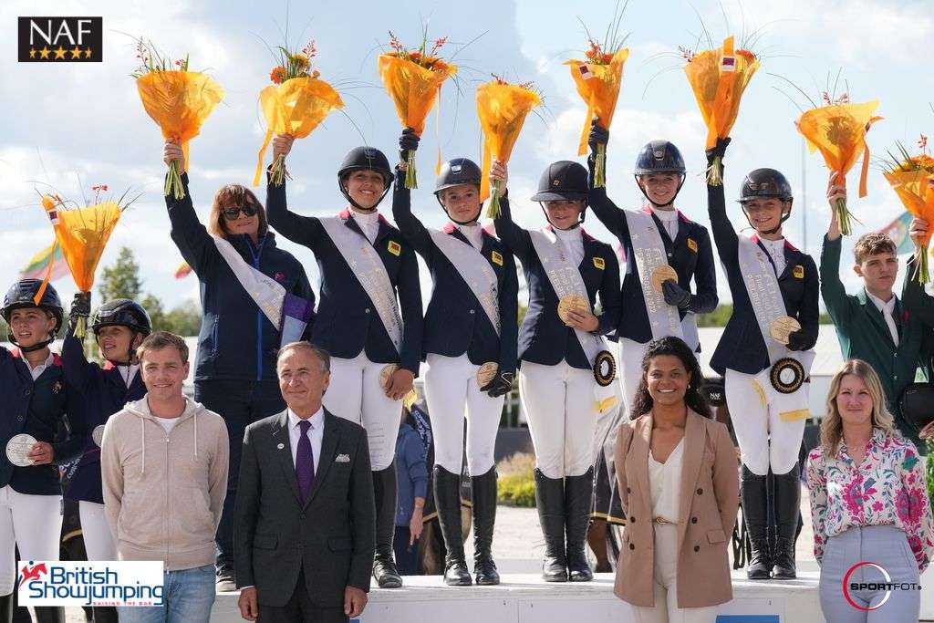 Team NAF is victorious in the Showjumping Pony Nations Cup Final