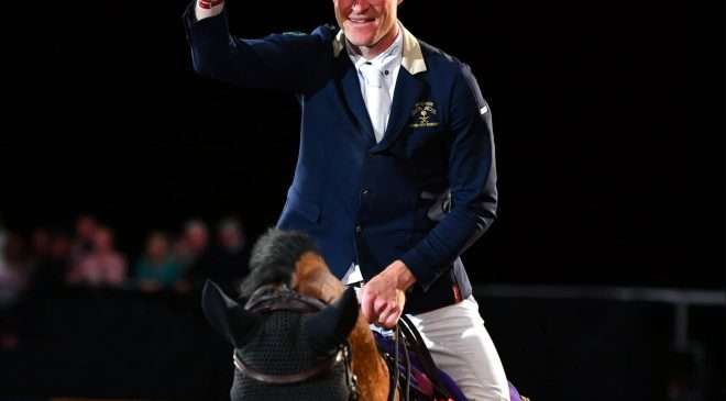 William Whitaker winner of the Grandstand Challenge Cup HOYS 2022. Image credit First Class Images