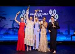 FEI Awards Gala 2022 Presented by Longines, Cape Town, South Africa. Charlotte Fry (GBR), Kerryn Edmans (NZL), Alice Casburn (GBR), Muthoni Kimani (KEN) and Dianne Smith (SA). Taken on 13 November 2022. Copyright of Liz Gregg / FEI