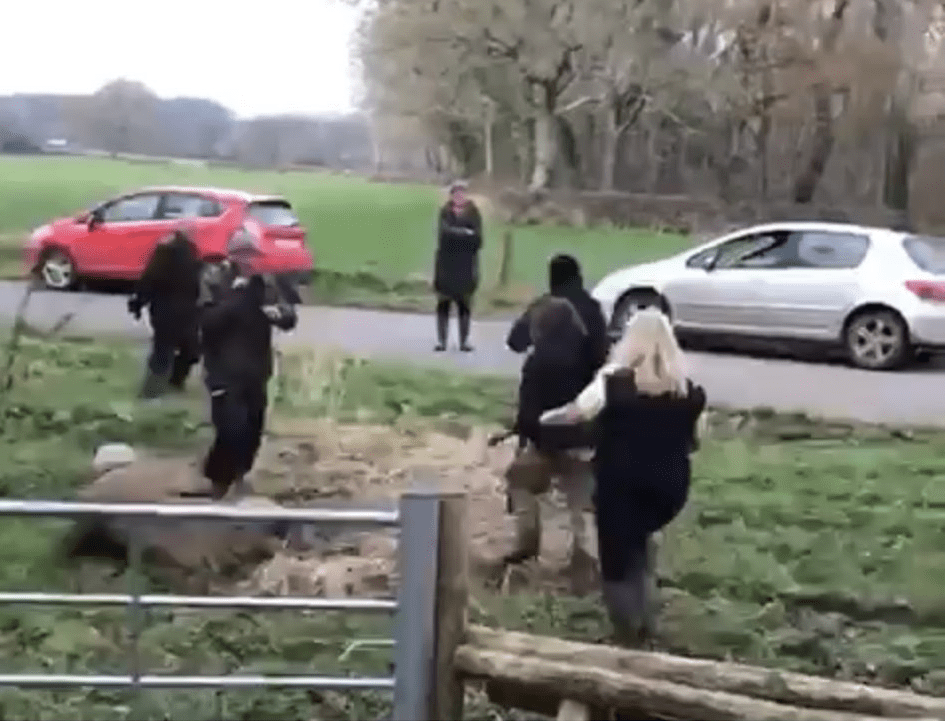 Hunt saboteur Alexandra Dennis was fined £959, for the violent incident which took place on a country lane near to the village of Holnest in Dorset on the 18th December last year.
