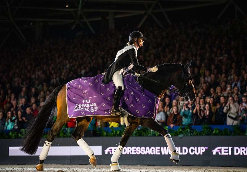 Dinja van Liere (NED) riding Hermes N.O.P. winners of the FEI Dressage World Cup™ 2022/23 - Amsterdam (NED)
 
Copyright © FEI/Arnd Bronkorst