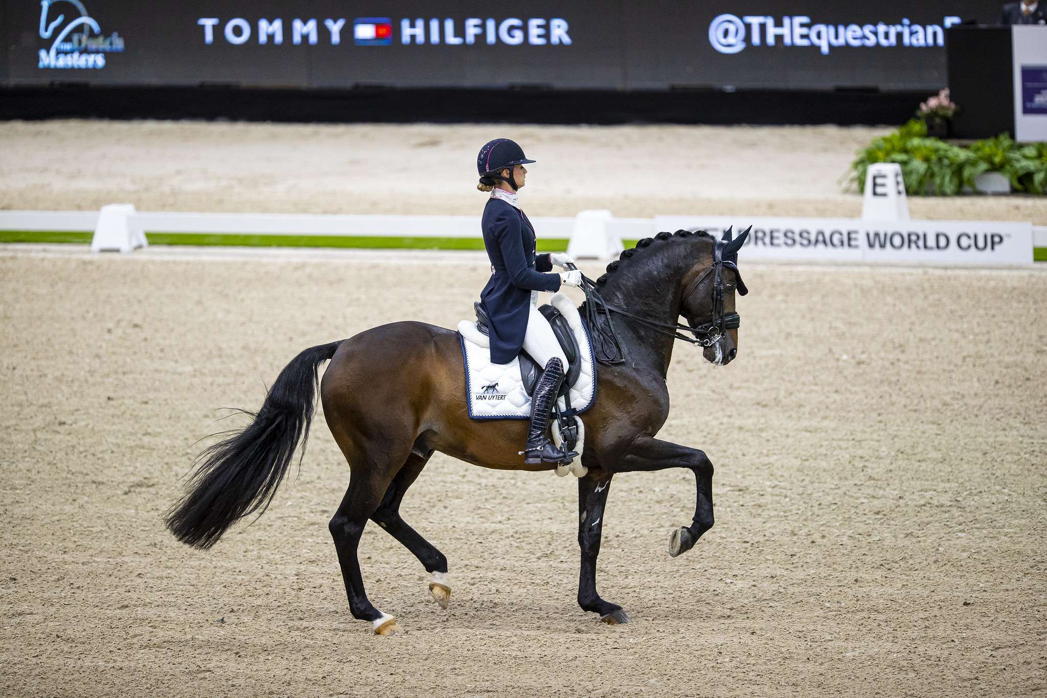 Dinja van Liere (NED) rides on Hermes N.O.P. - second place at the FEI Dressage World Cup 2022/23 - ’s Hertogenbosch (NED)
Copyright ©FEI/Leanjo de Koster