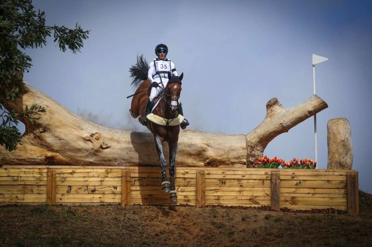 Laura Collet (GBR) with London 52 at the FEI Eventing World Championships 2022 © FEI/Christophe Taniére