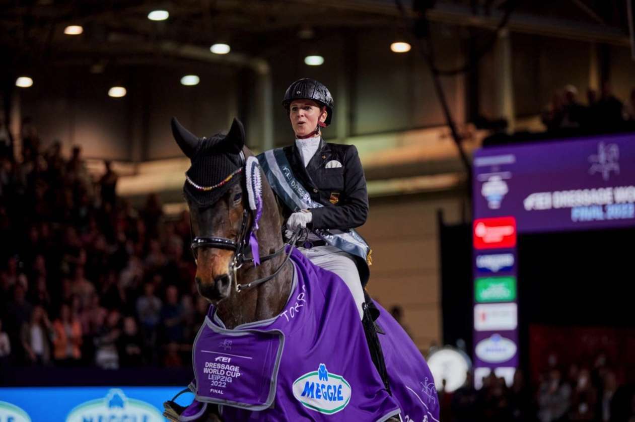 Jessica von Bredow-Werndl and TSF Dalera BB at the FEI Dressage World Cup™ Final 2022 in Leipzig (GER) - © FEI / Richard Juilliart
