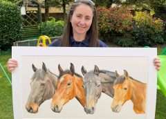 Young talented equine artist hopes to inspire others with her life-changing story