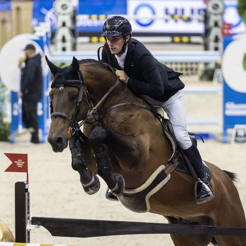 Richard Vogel (GER) and United Touch S - winners of the Longines FEI Jumping World Cup™ Final - Omaha 2023. Final II Copyright ©FEI/Richard Juilliart