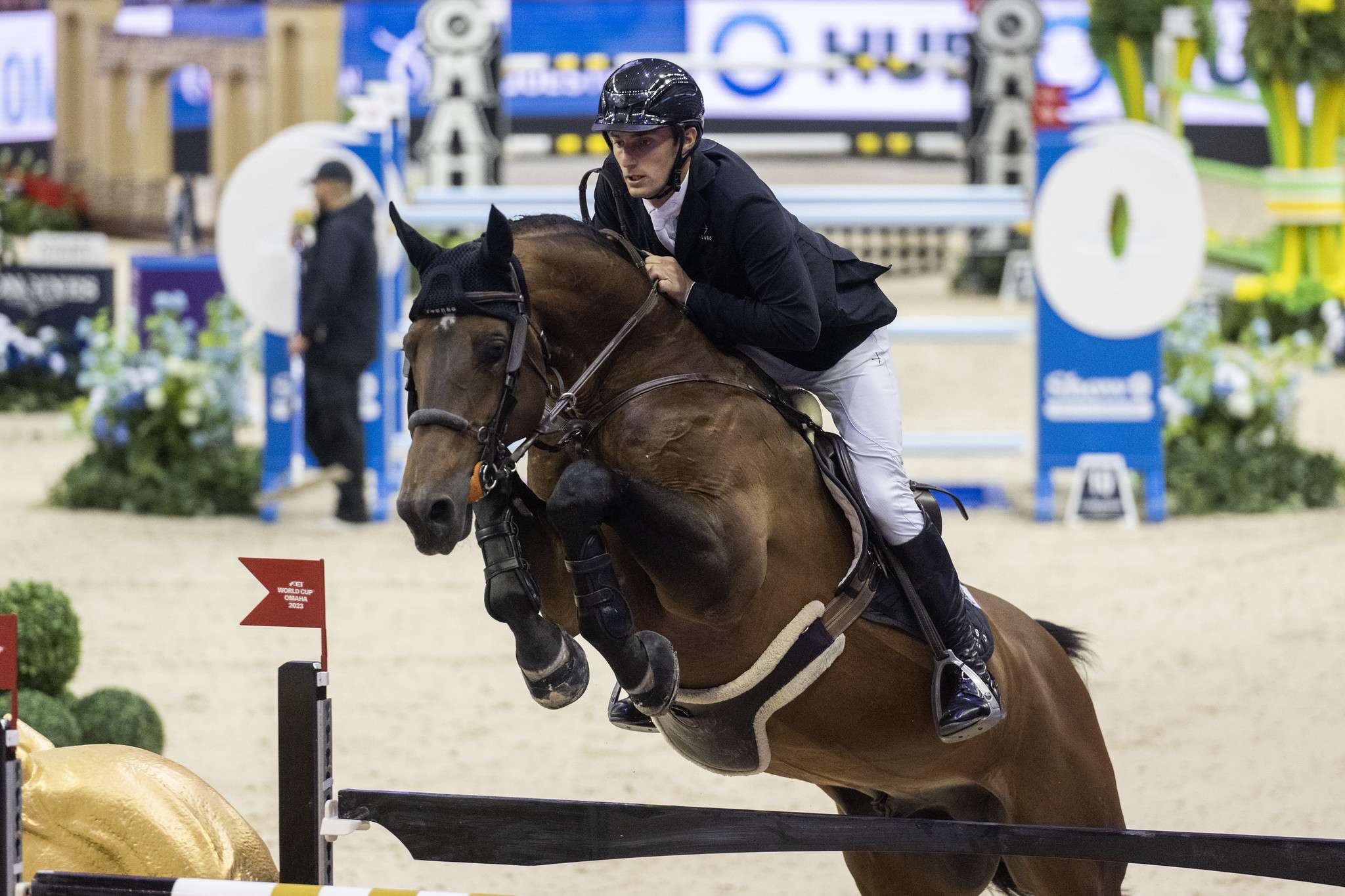 Richard Vogel (GER) and United Touch S - winners of the Longines FEI Jumping World Cup™ Final - Omaha 2023. Final II Copyright ©FEI/Richard Juilliart