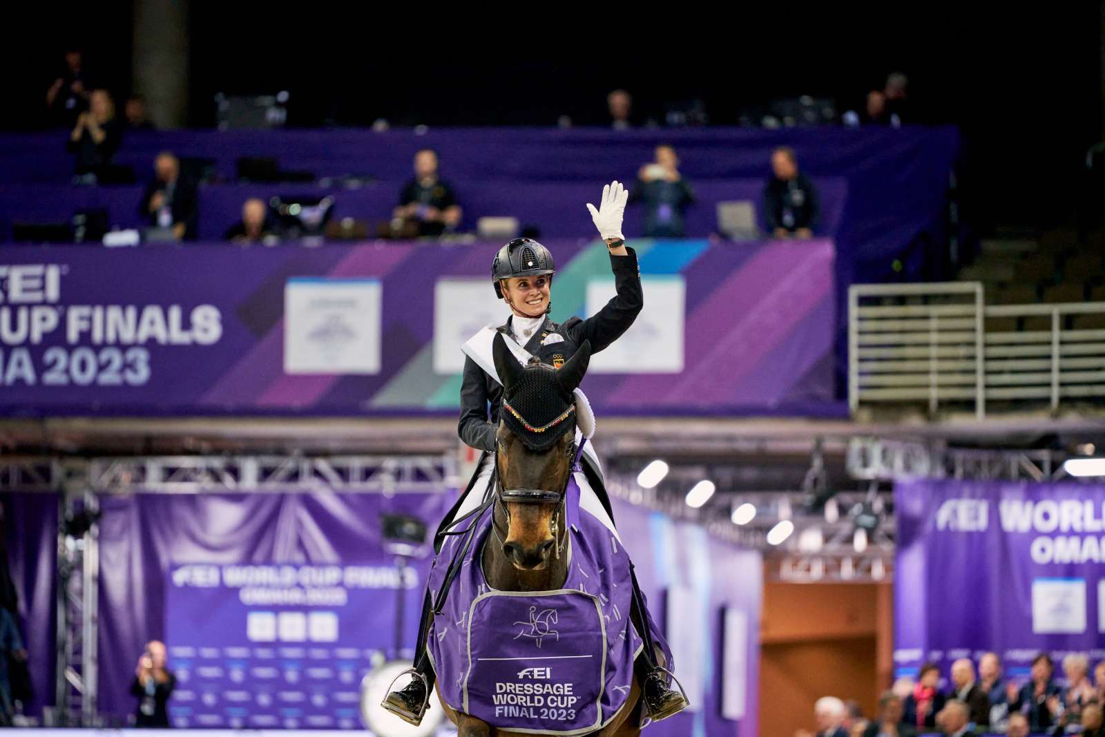 Jessica von Bredow-Werndl (GER) with TSF Dalera BB at the FEI Dressage World CupTM Final in Omaha (USA) - FEI/ Liz Gregg