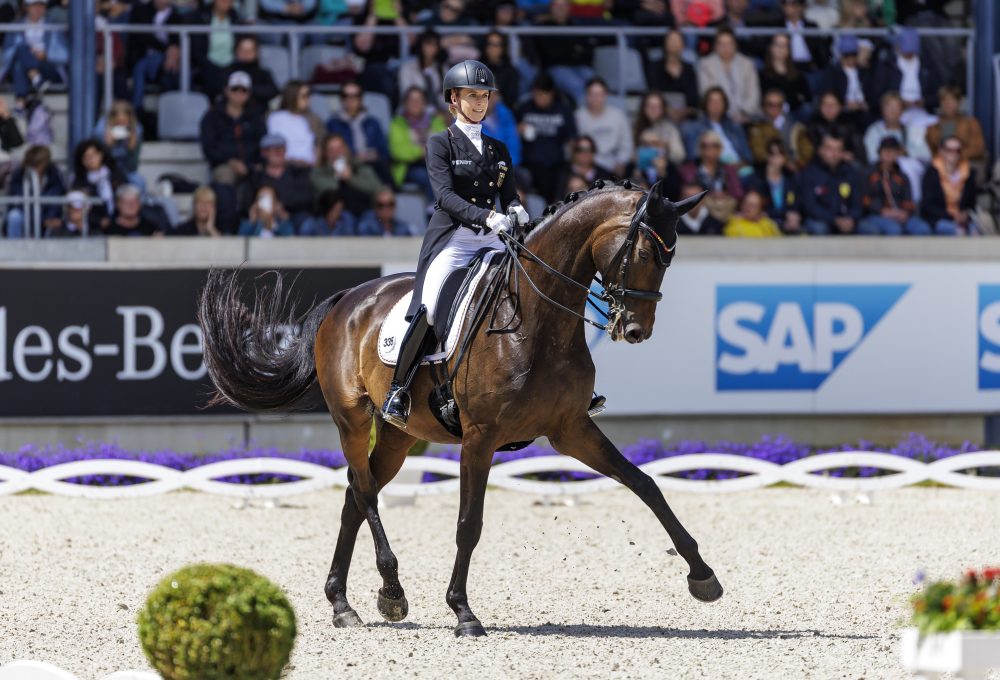 Jessica von Bredow-Werndl (GER), TSF Dalera BB competing in the FEI Dressage Nations Cup™ 2023 - Aachen (GER).  Copyright © FEI/Stefan Lafrentz