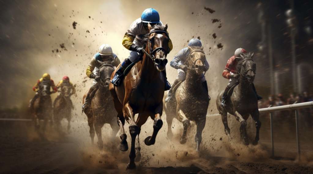 Online Casinos and Horse Racing Sponsorship: A Match Made in Betting Heaven - horses galloping on sand
